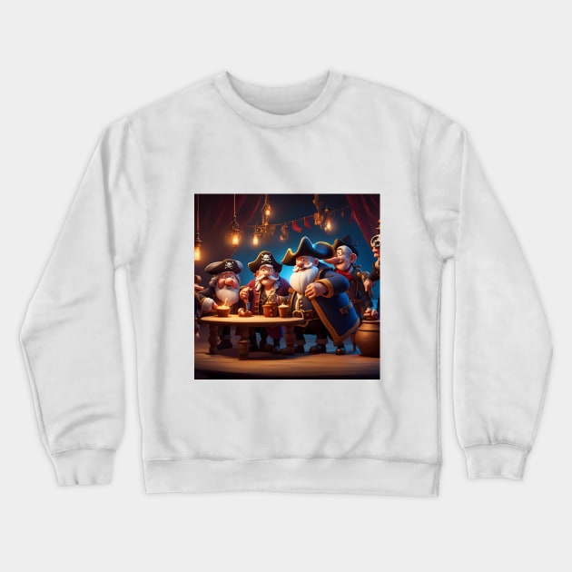 Pensioners as Pirates Crewneck Sweatshirt by Colin-Bentham